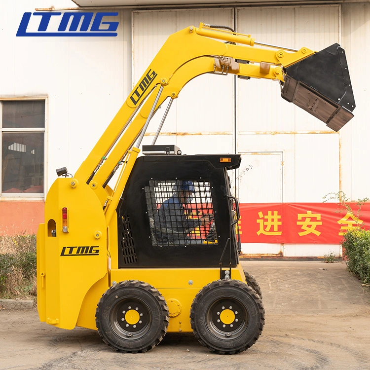 Ltmg Skid Steer China Mini Price 1500kgs 75hp Wheel Loaders Skidsteer Loader