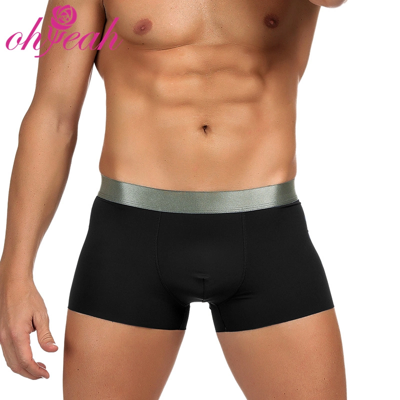 Adult Men's Wholesale Price Low MOQ Solid Underwear Boxer Brief