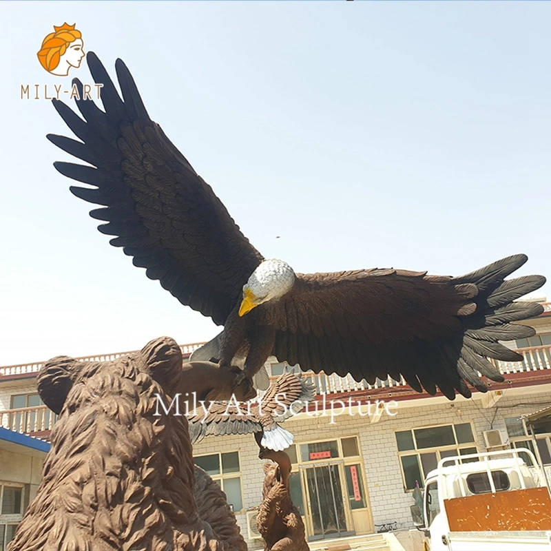 Large Selling Garden Antique Custom Bronze Statue Brass Eagle Sculpture Decor