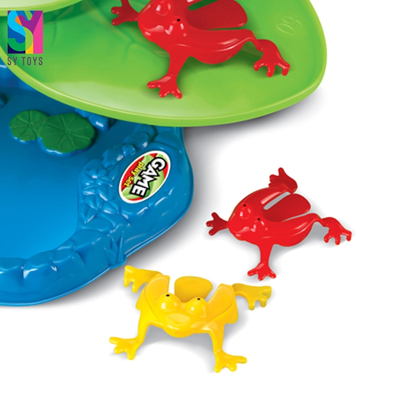 SY Animal Educational Toys niños tres jugadores jugando Jumping Frog Juego de mesa