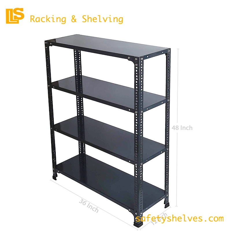 Industrial Shelving Slotted Angle Steel Shelves Light Duty Pallet Racking Longspan Shelving for Office Furniture