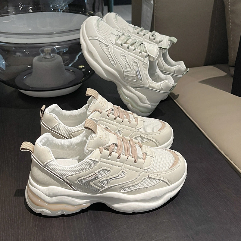 Blast Thick Soled Daddy Shoes Female Spring and Autumn Port Wind Ins Tide Retro 2023 New Omni-Matching Height-Raising Leisure Sports Shoes
