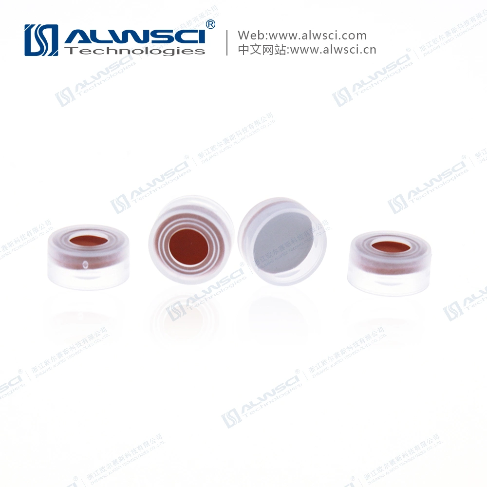 Alwsci HPLC Lab Use 11mm Snap 2ml Amber Vial with Integrated 0.2ml Glass Micro-Insert