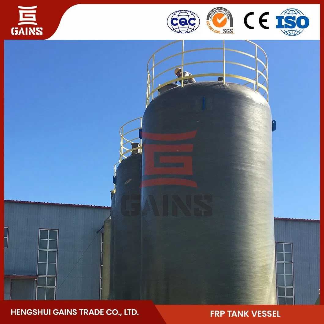 Gains 100 Gallon Fiberglass Propane Tank Manufacturing FRP Underground Chemical Storage Tanks China PP FRP Chemical Tank