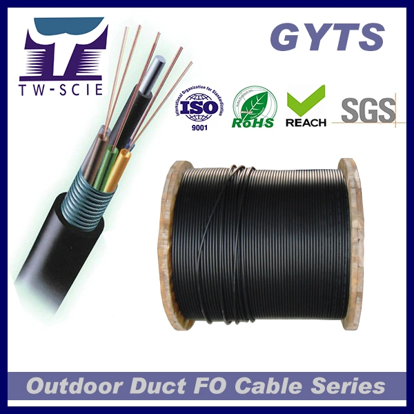 GYTS Dual Core Fiber Optic Cable Aerial and Duct Installation 24 Core