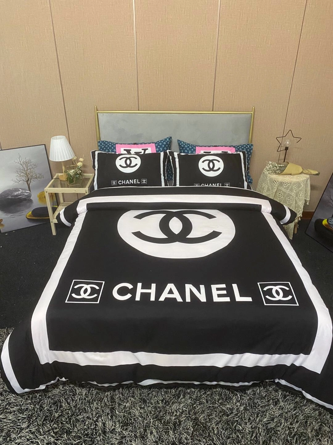 Famous Brand Printed Fashion Duvet Cover Bed Sheet