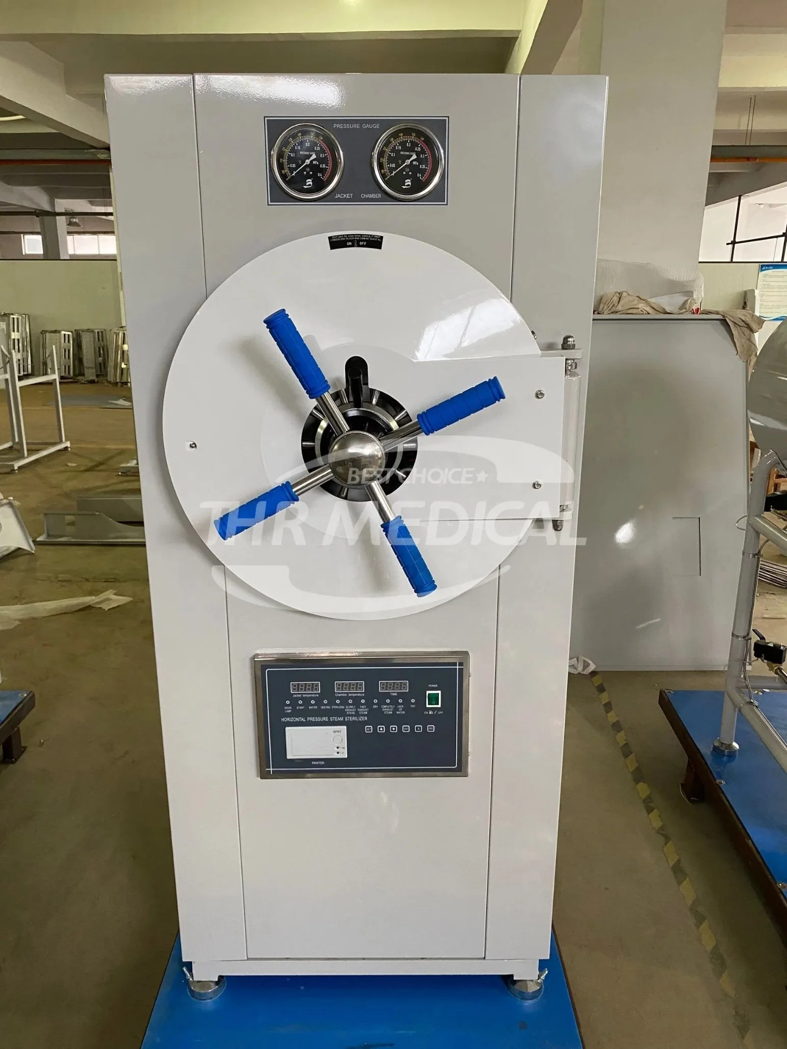 Medical Equipment Horizontal Cylindrical Pressure Steam Sterilizer Autoclave (THR-YDB)