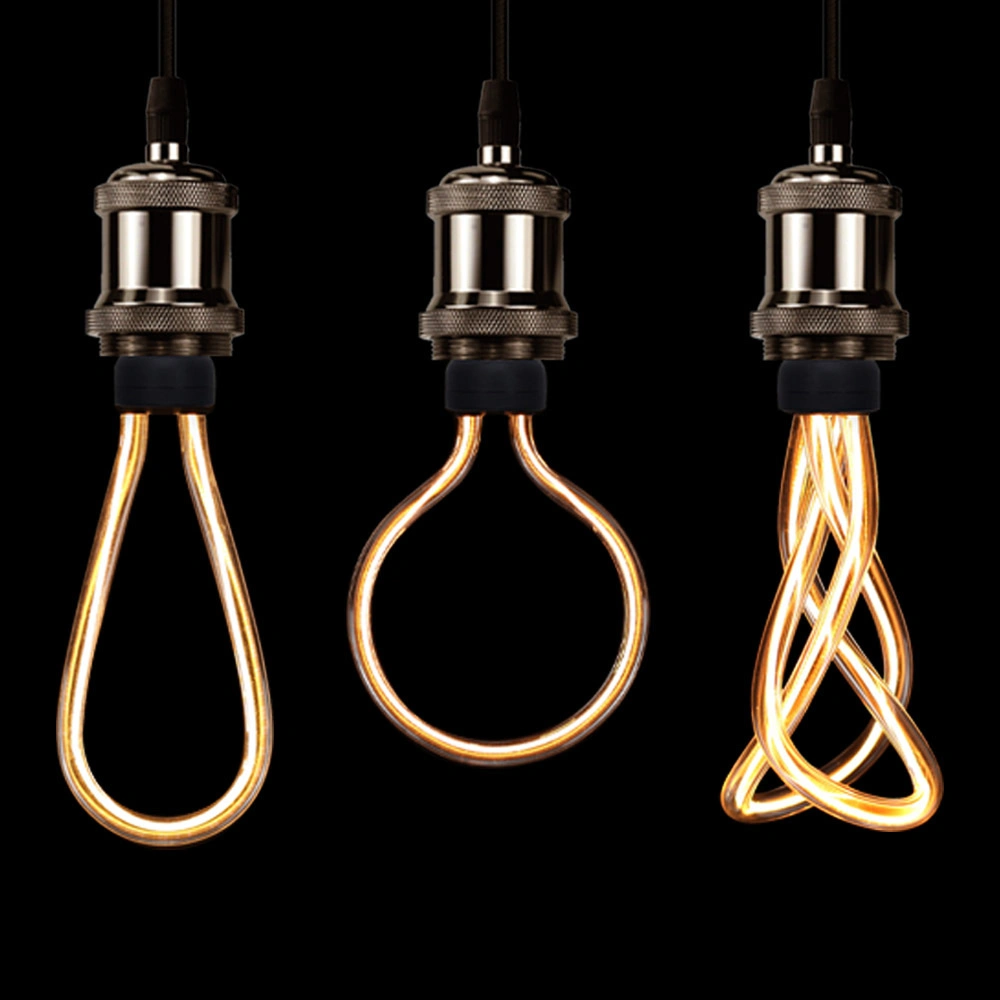 Ring Art Edison Bulb LED Light E27 Creative Lighting Retro Lighting