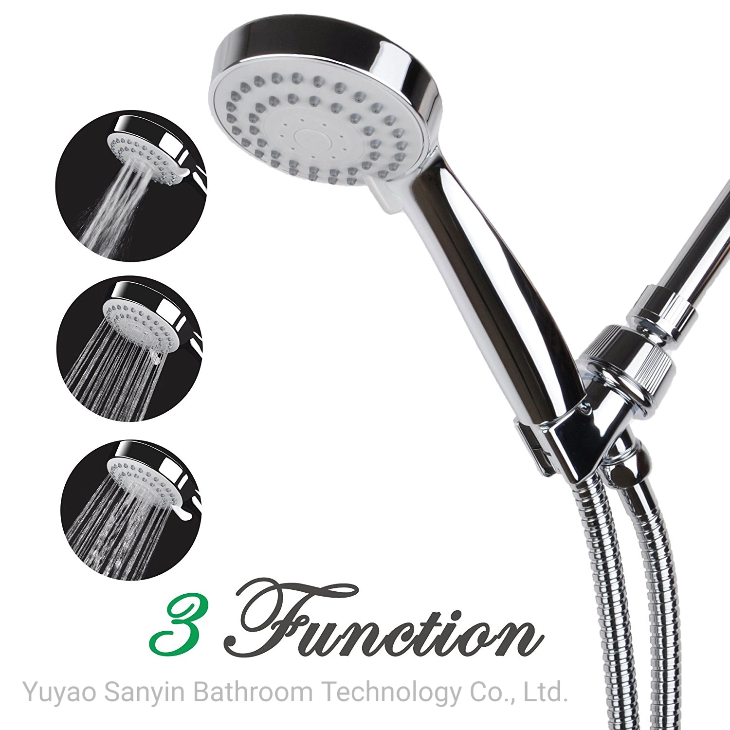 ABS Plastic Fashion Bathroom Accessories SPA Rain Shower Head Set