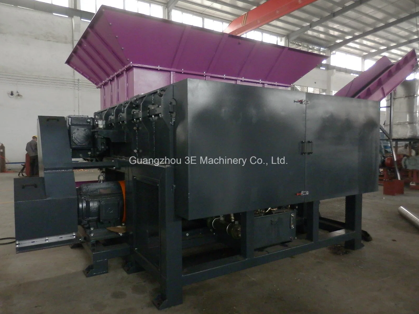 Plastic Hard Plastic Wood Cable Paper Light Metal White Goods Solid Waste Granulator Rdf Single Shaft Shredder Recycling Machine