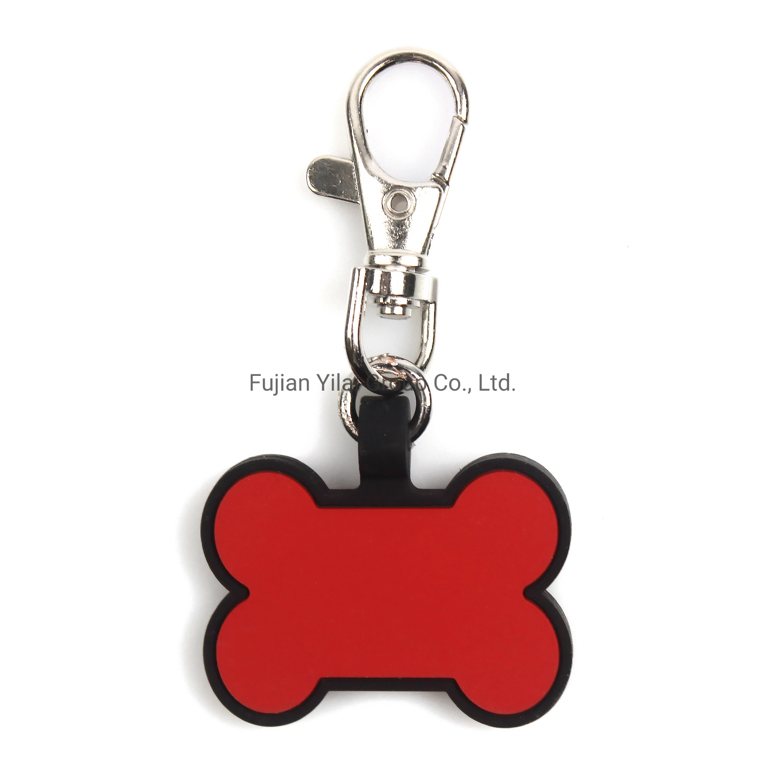 Bon marché personnalisé aluminium Fancy couleur silicone chien ID Tag Custom Étiquettes en plastique pour chiens pour animaux de compagnie