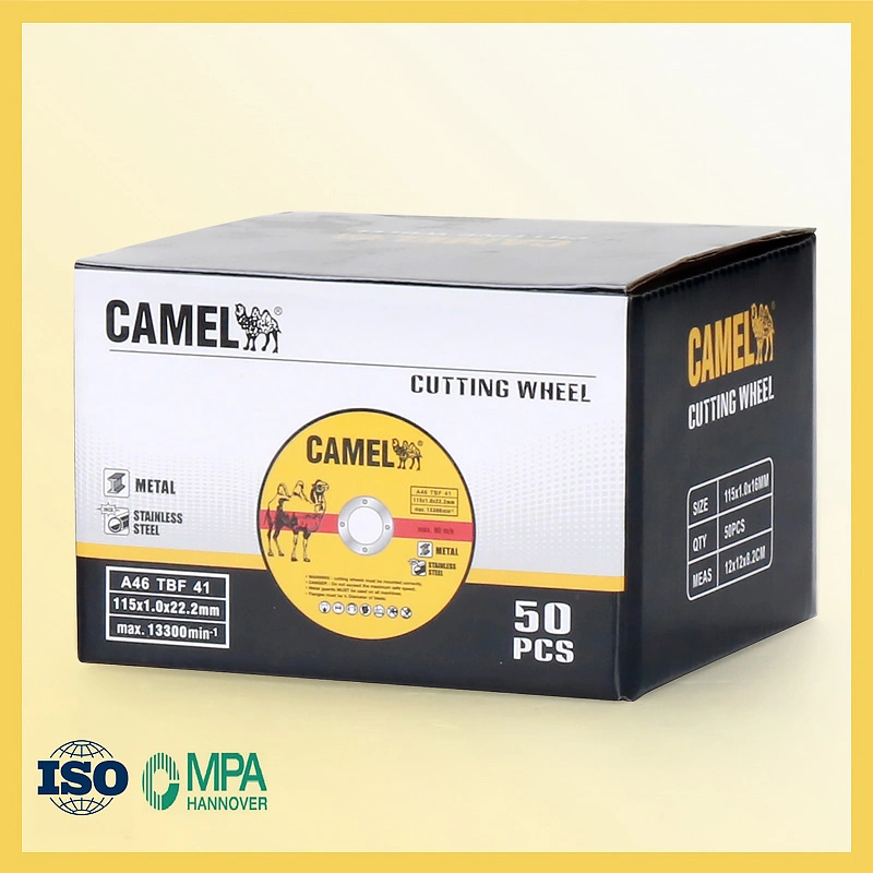 Camello 4.5" Tipo de disco abrasivo de Rueda de corte abrasivos