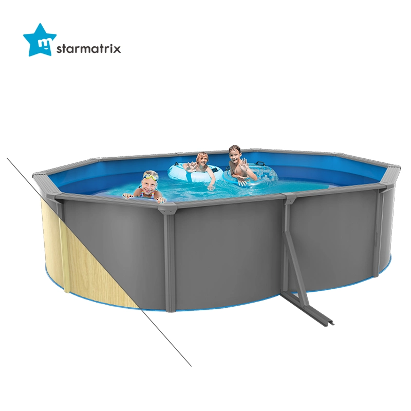 Floor Oval Pool Equipment Swimming for Kids with Skimmer