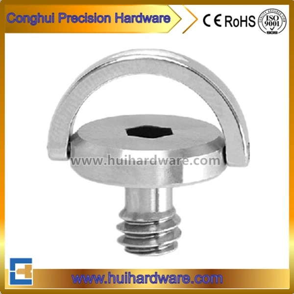 Mecanizado de precisión CNC hexagonales de 1/4" de tornillo de la cámara de metal