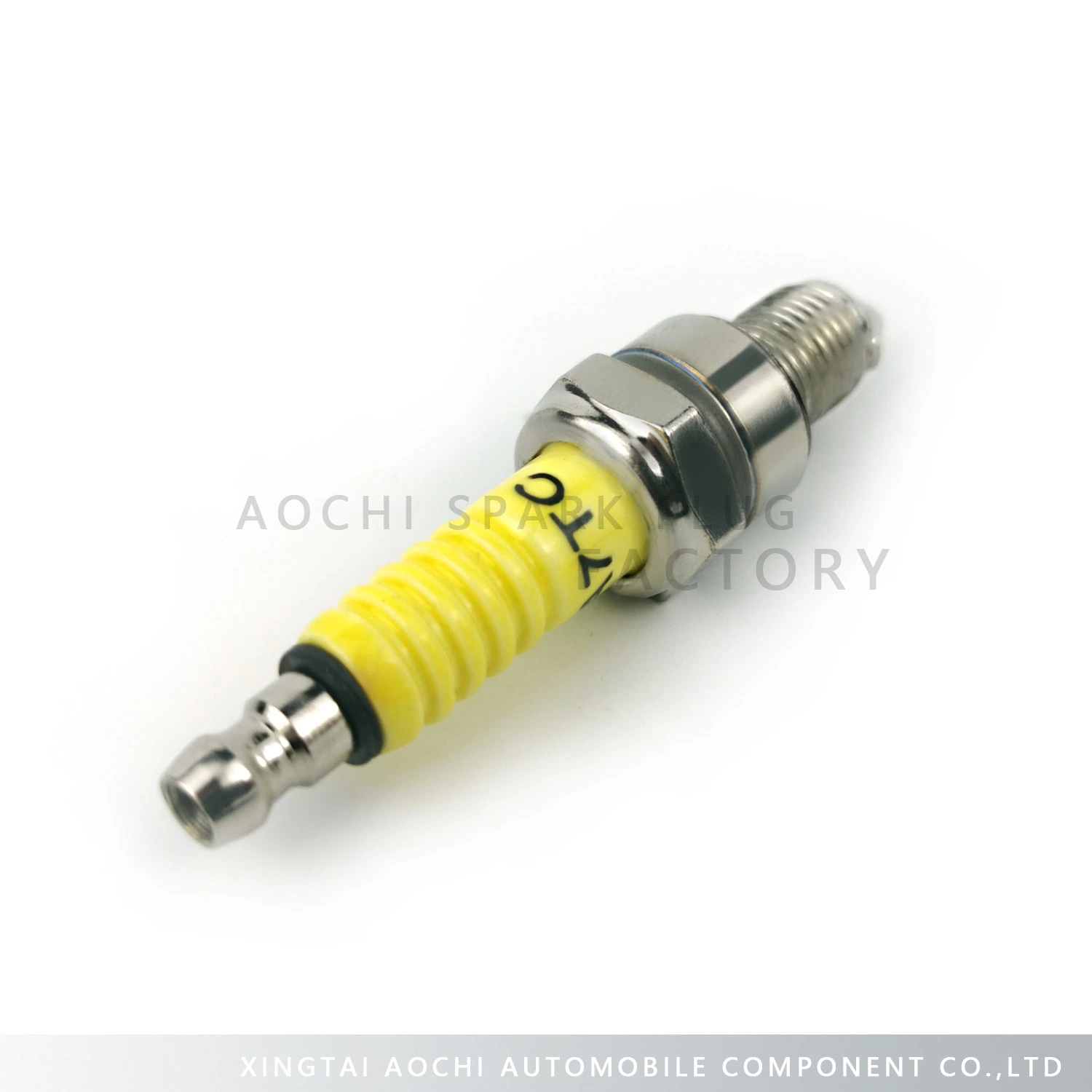 Cheap Yellow Bright Nickel Factory Motorcycle Spare Parts Spark Plug (A7TC)