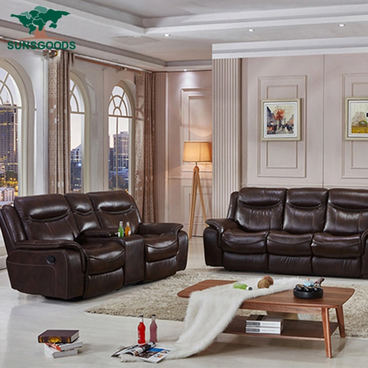 Modern Style Factory Wholesale/Supplier Bonded Leisure Electric / Manual Sofa Furniture 1 2 3