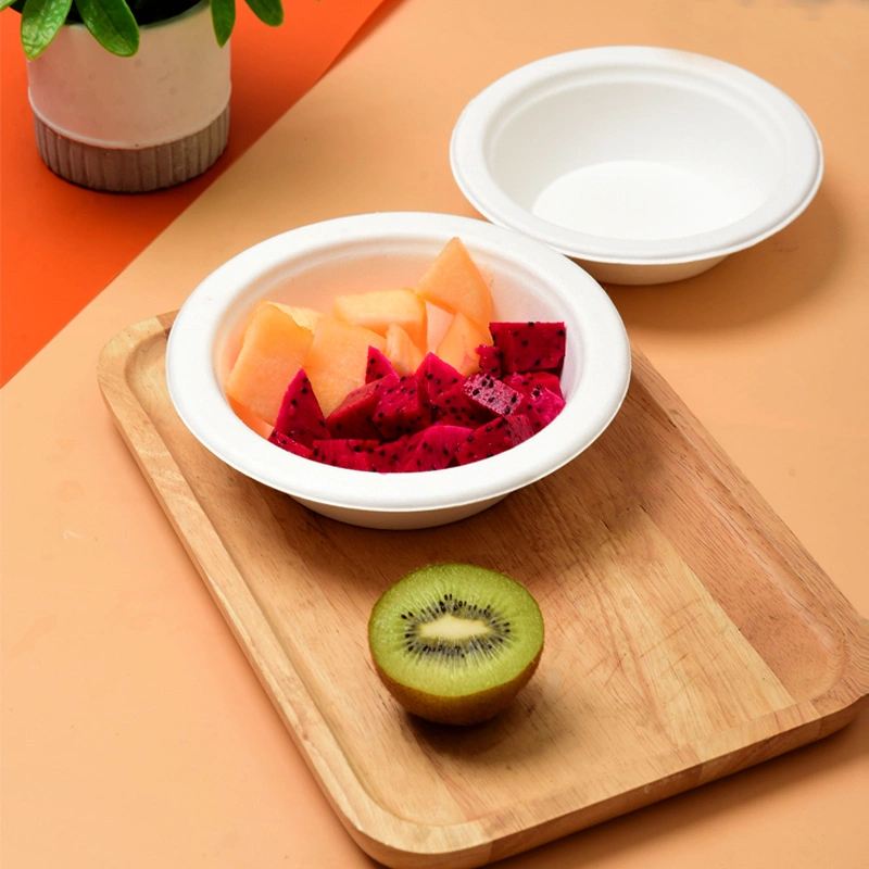 100% Compostable Biodgradble Disposable Bowls Paper Bowls for Hot and Cold Food