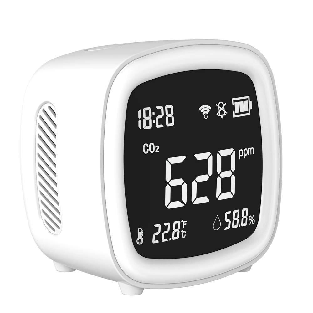 Portable CO2 Meter with Alarm Clock WiFi APP Function