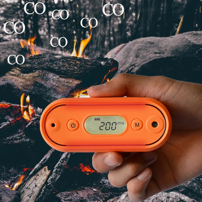 Waterproof Outdoor Co Gas Detector for Hiking Camping Tent Camper