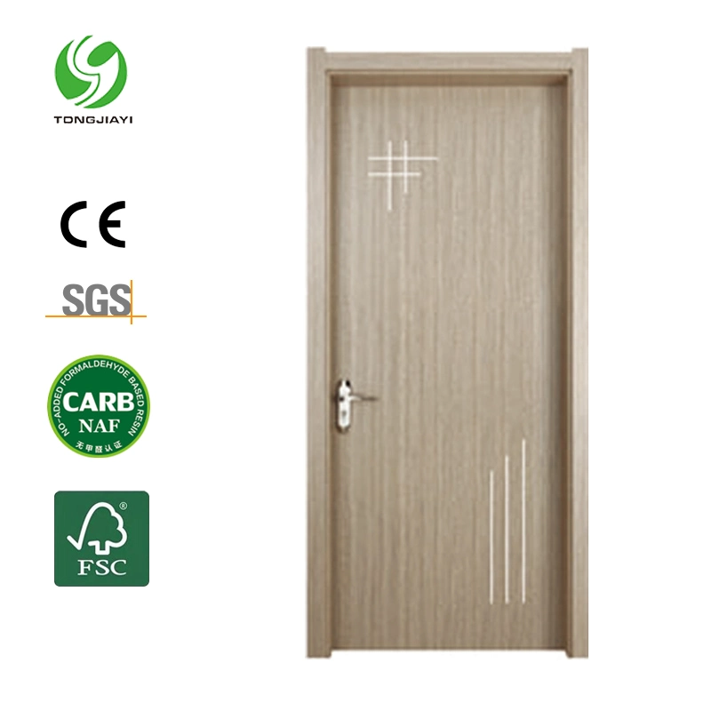 Waterproof Wood Plastic Composite WPC Interior Door for Shower Room