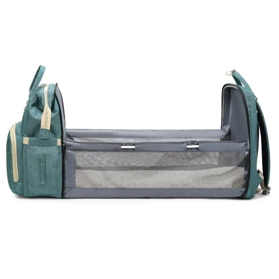 Оптовая торговля производитель индивидуальные большая емкость нейлоновые Daypack дважды взять на себя рюкзак сумка для поворота детский кровать Mommy Diaper Bag