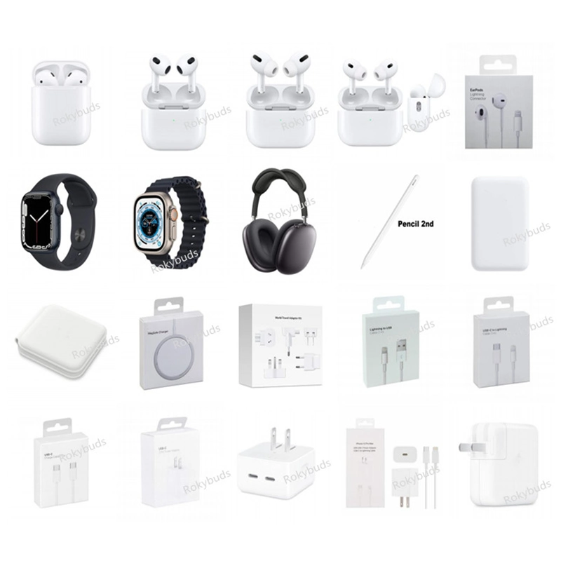 Factory Directly Sale with Logo 1: 1 Good Sound Quality Earcuffs Airpodes 2 3 PRO 2 Max Earbuds Wireless Earphones Bluetooth Headset Headphone