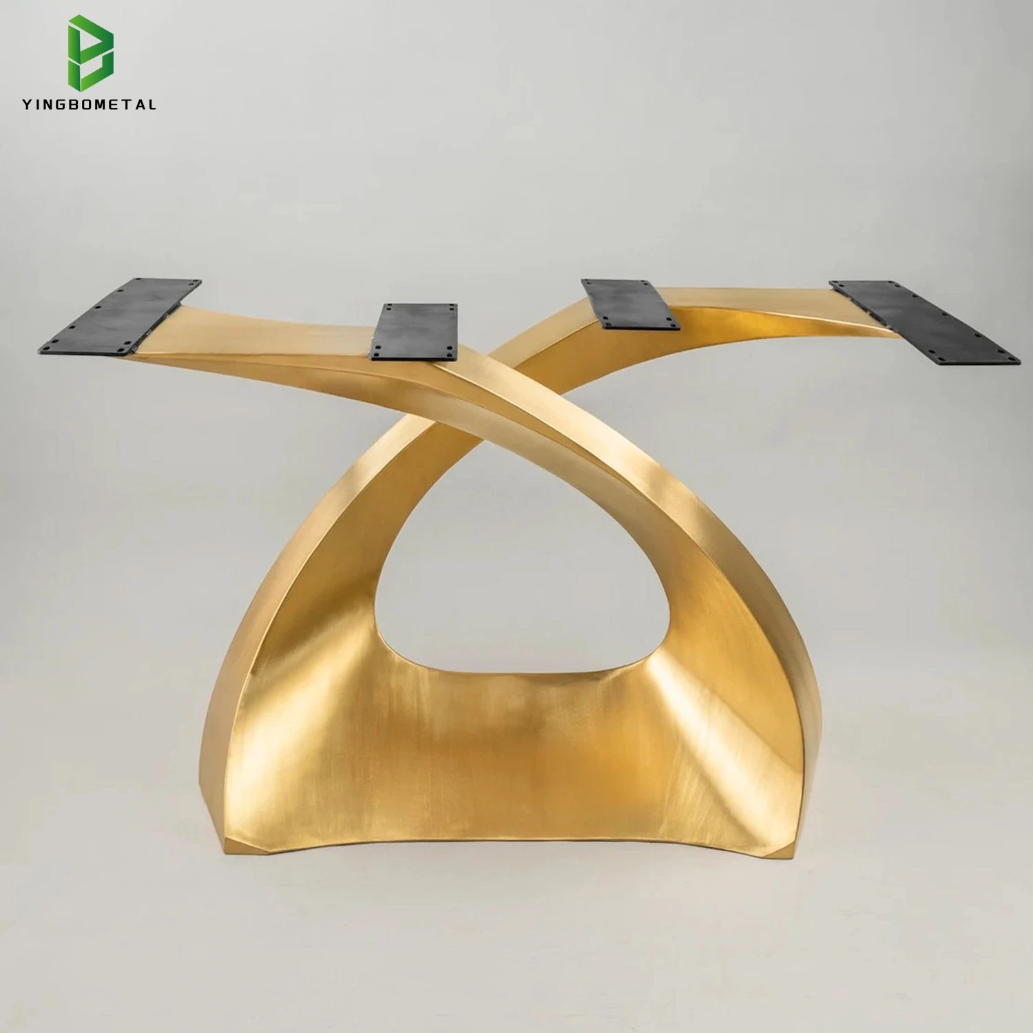 Heavy Duty Industrial Golden Steel Coffee Furniture Legs Metal Dining Table Base