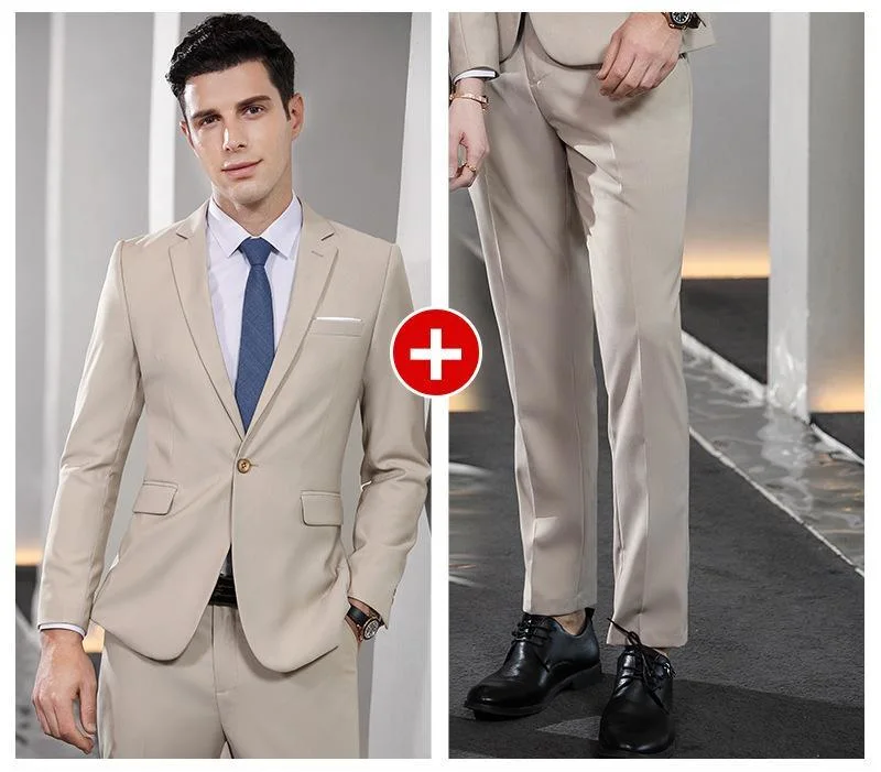 Wholesale Slim Fit Single Breasted Formal Wedding Business Suit