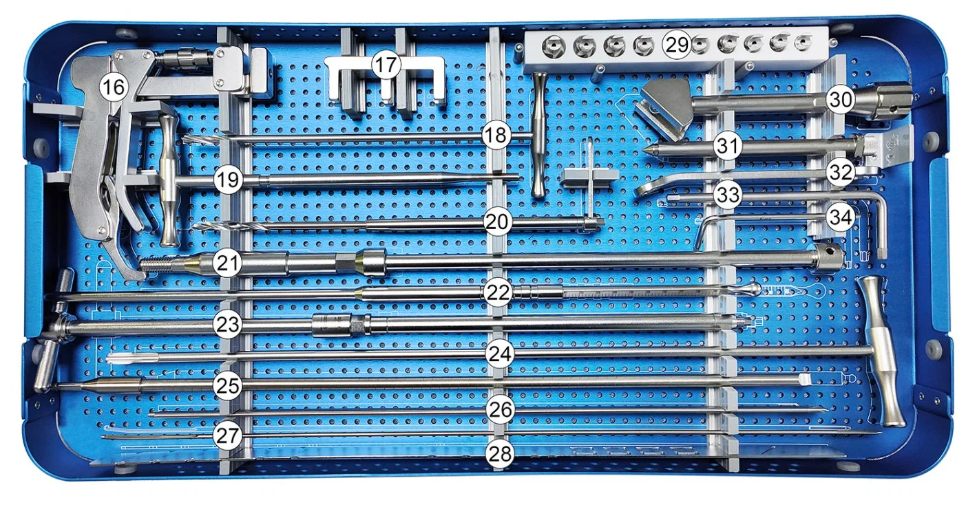 Medical Surgical Orthopedic Equipment Pfna Gamma Intramedullary Nail Instrument Set Tools Kit