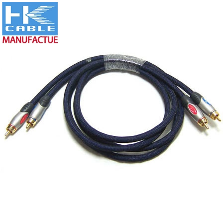 Black Stereo Audio Male to 3PCS RCA Male AV Cable for TV and Set-Top Box