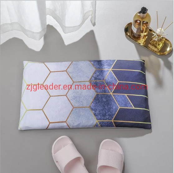 Zjgleader Factory Outlet Diatomite Soft Mat Water Absorption Diatomite Diatomite Mud Soft Mat Bathroom Toilet Mat Custom