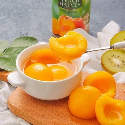 Nutritional Canned Fruit Yellow Peach Snacks Diced Peach in Cups