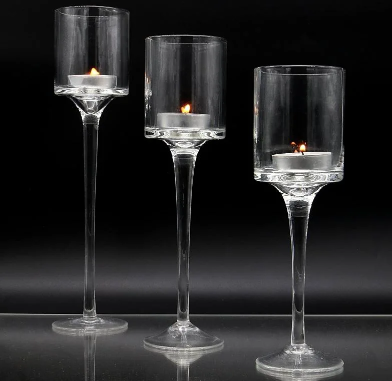 Candelabro de Cristal 3 PCS &amp; Tealight Portavelas