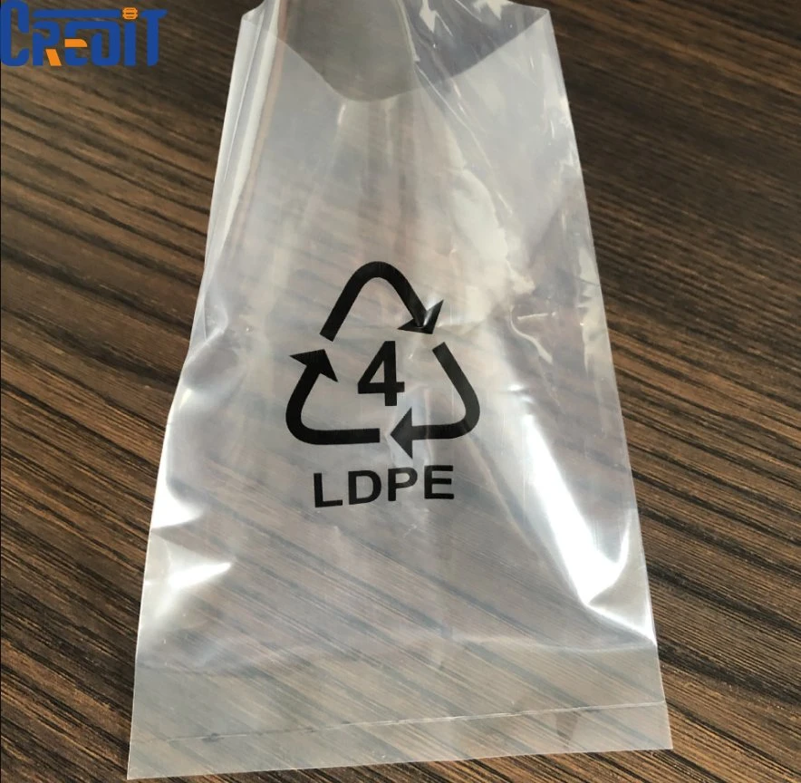 Thickened Dust and Moisture Resistant CPE Frosted Transparent Flat Plastic Packaging Bag