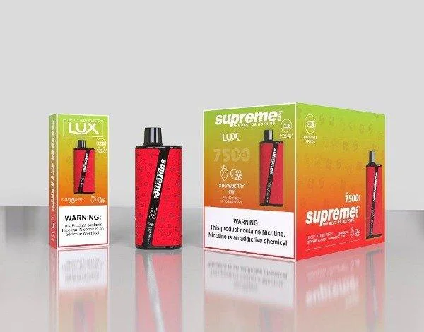 Original Supreme Cig Lux 7500 Epic+ 7000 Puffs Disposable/Chargeable Vape Pen Electronic Cigarette Fume Elf Vapor Wholesale/Supplier Hookah Pen Ecigar Fume Tornado 9000