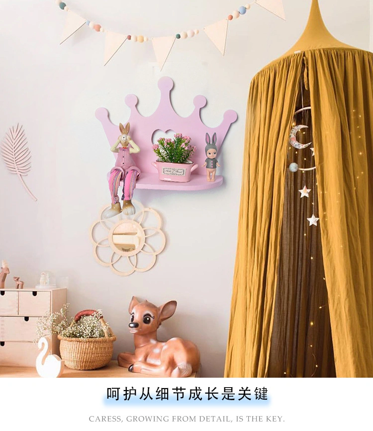 New Style Butterfly Shape Type 2020 Home Decor Goods Solid Wood Wall Shelf