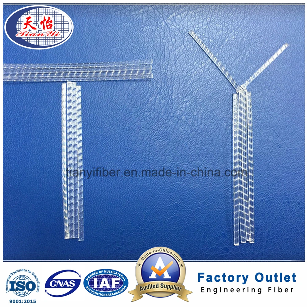 PP Crude Steel Wire Like Organic Macro Polypropylene Fiber Building Material