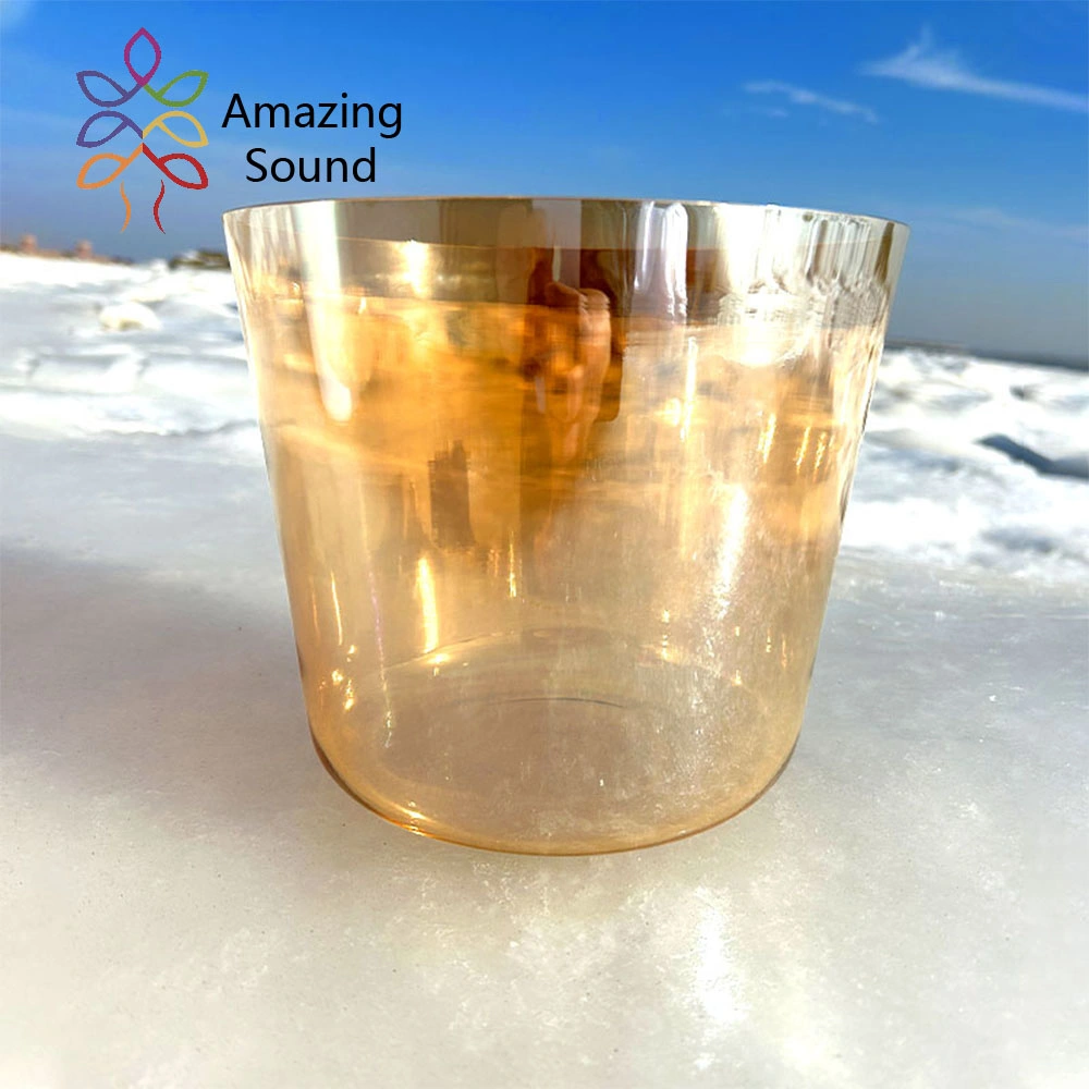 Amazing Sound Chakra Set Singing Bowl Sound Healing Singing Bowl for Meditation and Healing Clear Quartz Crystal Singing Bowl