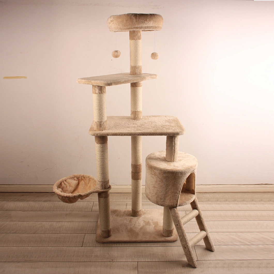 Cat Tree Pet Products Manufacturer Cat Scratcher with Pet Bed