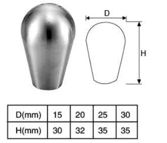 Solid Stainless Steel Furniture Fittings Round Handles and Knob