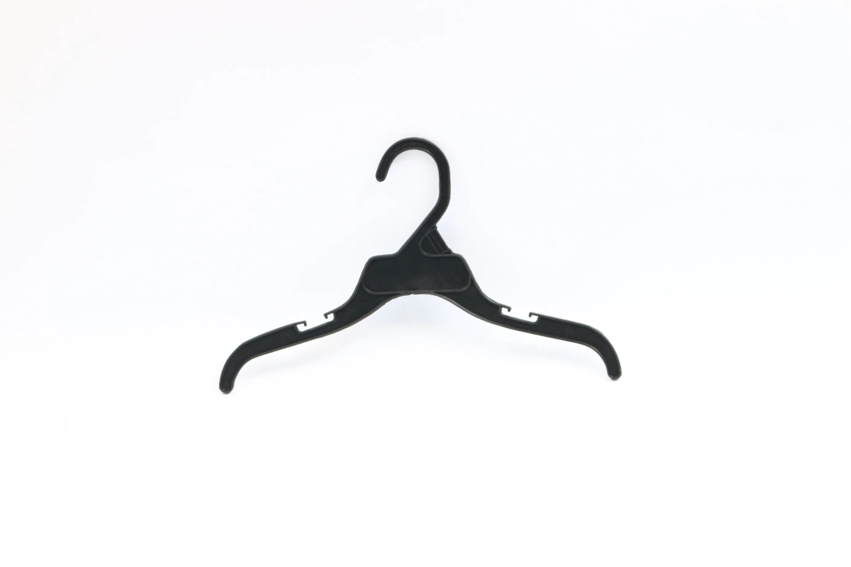 Hot Sale Cheap White Color Non Slip Custom Plastic Dress Clothes Hangers for Display