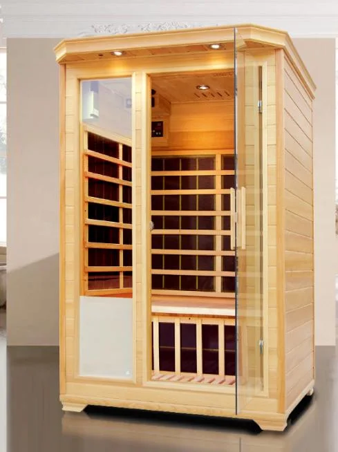 L'ODM &amp; OEM en bois massif Sauna Infrarouge 2 personne salle Indoor Sauna sec