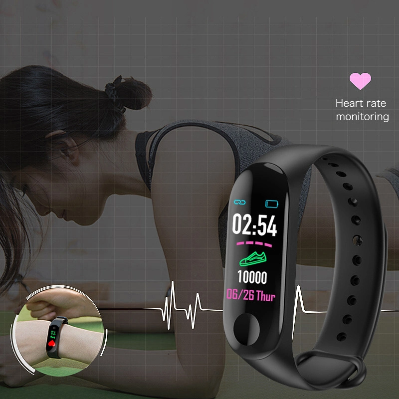 Hot Selling New Arrival M3 Smart Band Watch Bracelet Wristband Fitness Tracker Blood Pressure Heart Rate Smart Bracelet Smart Wristband