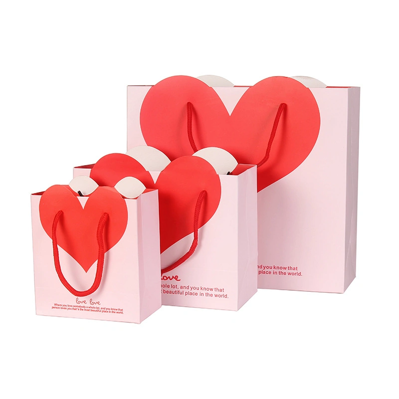 Customized Paper Gift Bag Promotion Packing Bag Universal Gift Bags with Colorful Rope