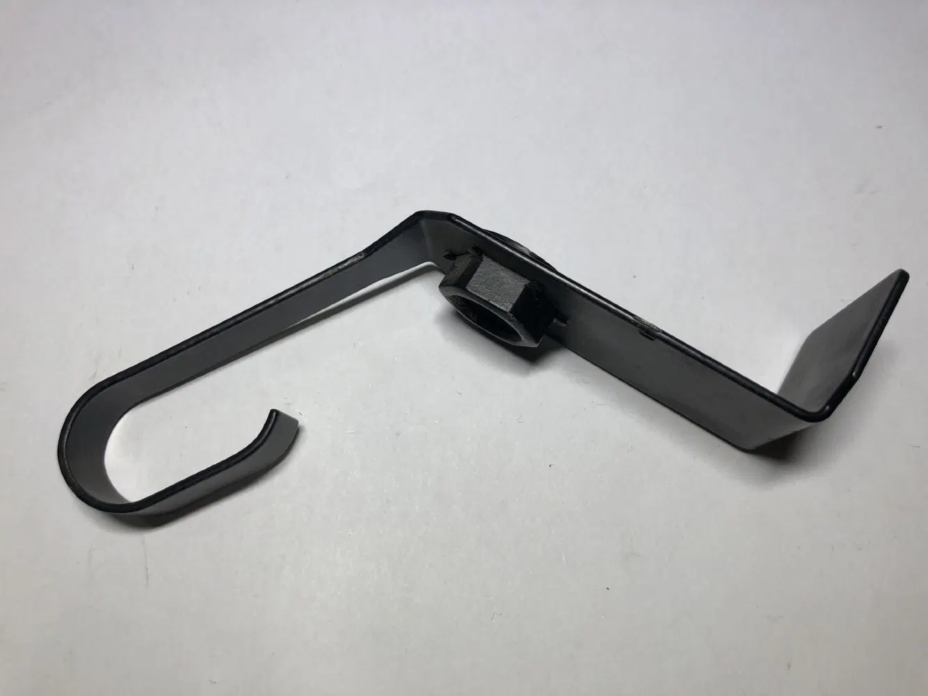 Customized High Precision Metal Hook with Welding Nut of Black Powder Coating