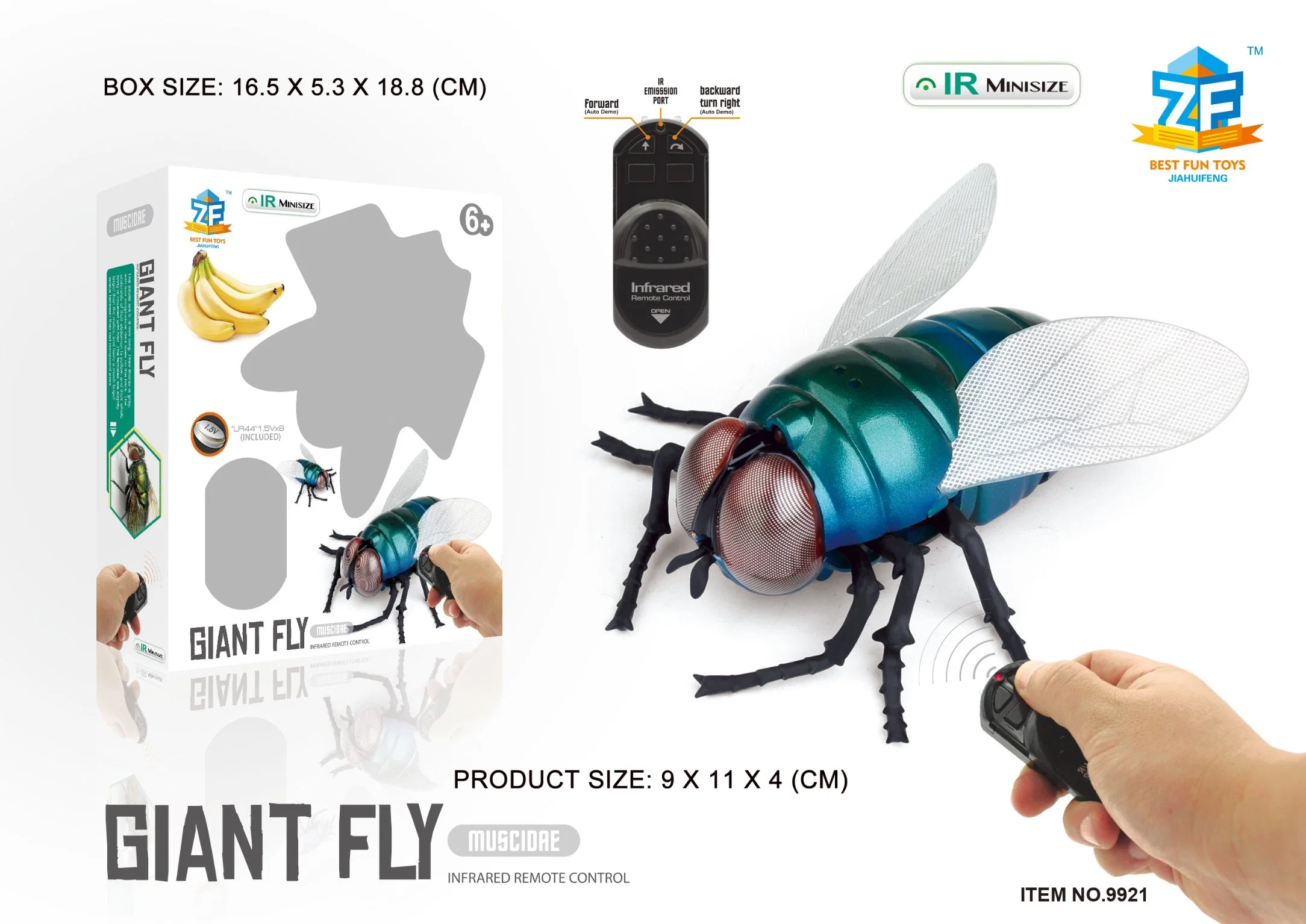 Bee Fly Animal jouet farce blague Remote Control RC Fake Festival Halloween Prop de l'argent l'Assaisonnement jeu intéressant modèle cadeau des imbéciles pour le parti