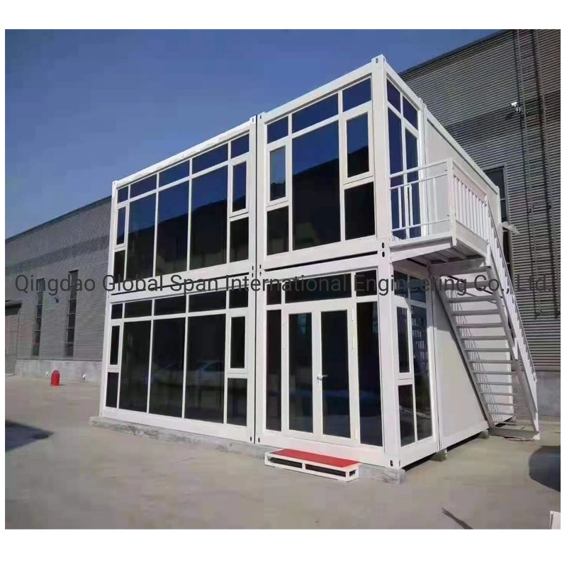 Factory Hight Quality Steel Frame Prefabricated Prefab Mobile Container House Glass Wall for Office Hotel