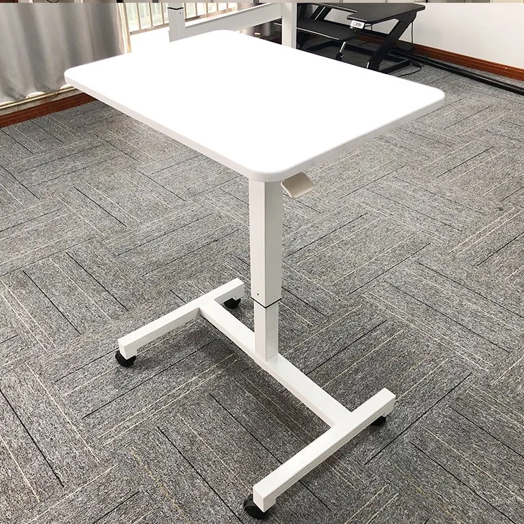 Height Adjustable Desk Mobile Laptop Desk Ergonomic Pneumatic Desk Frame