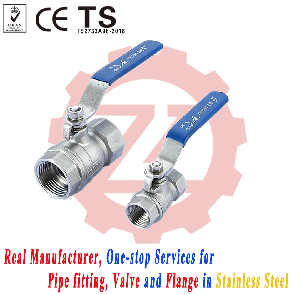 ASME B16.34 Stainless Steel 3 Way Thread Ball Valve