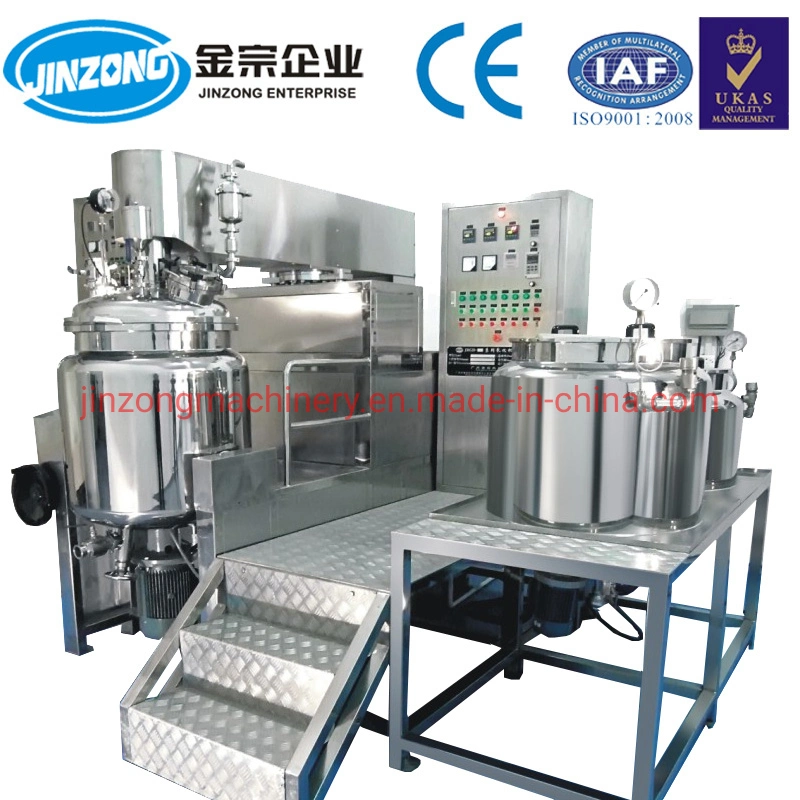 100L Hydraulic Homogenizer Machine (PLC) Vacuum Emulsifier Machine Emulsifying Machine